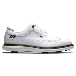 FOOTJOY FJ TRADITIONS 57910 GOLF SHOES – WING TIP WHITE