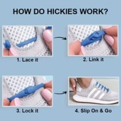 HICKIES 2.0 ADULTS TIE-FREE SHOE LACES X14 / ELECTRIC BLUE -Golf Pro Shop 51B8rhXgePL. AC 600x600 1