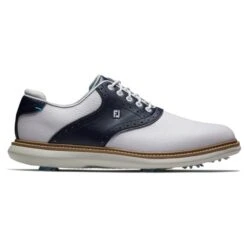 FOOTJOY TRADITIONS 57899 GOLF SHOES – WHITE / NAVY