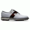 FOOTJOY PREMIERE SERIES GARRETT LEIGHT PACKARD 54297 GOLF SHOES – WHITE / TORTOISE -Golf Pro Shop FJ 542971 600x600 1