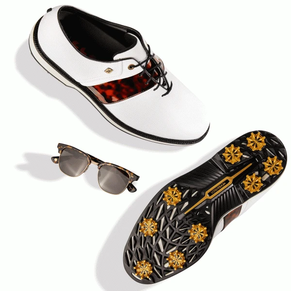 FOOTJOY PREMIERE SERIES GARRETT LEIGHT PACKARD 54297 GOLF SHOES – WHITE / TORTOISE 10 FOOTJOY PREMIERE SERIES GARRETT LEIGHT PACKARD 54297 GOLF SHOES – WHITE / TORTOISE - Image 8