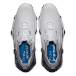 FOOTJOY TOUR ALPHA 55506 GOLF SHOES – WHITE / GREY / BLUE -Golf Pro Shop FJ 55506 06 600x600 1