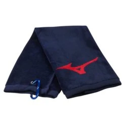 MIZUNO 2023 TRI-FOLD RB GOLF TOWEL – NAVY / RED