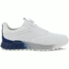 ECCO 2023 S-THREE BOA GORE-TEX® GOLF SHOES – WHITE / BLUE DEPTHS