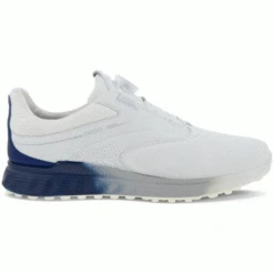 ECCO 2023 S-THREE BOA GORE-TEX® GOLF SHOES – WHITE / BLUE DEPTHS