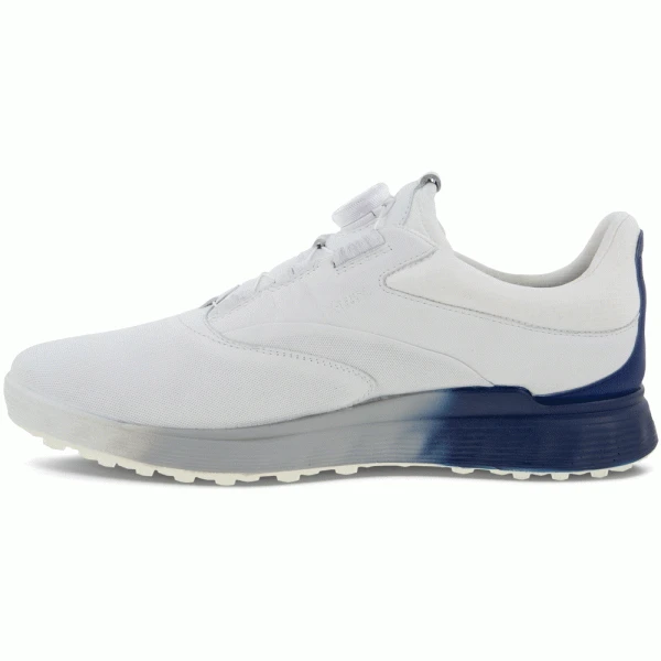 ECCO 2023 S-THREE BOA GORE-TEX® GOLF SHOES – WHITE / BLUE DEPTHS 4 ECCO 2023 S-THREE BOA GORE-TEX® GOLF SHOES – WHITE / BLUE DEPTHS - Image 2