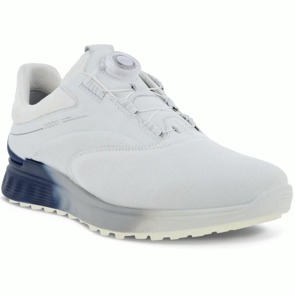 ECCO 2023 S-THREE BOA GORE-TEX® GOLF SHOES – WHITE / BLUE DEPTHS 5 ECCO 2023 S-THREE BOA GORE-TEX® GOLF SHOES – WHITE / BLUE DEPTHS - Image 3