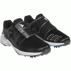 ADIDAS 2023 ZG23 BOA GOLF SHOES – BLACK / WHITE / DARK SILVER METALLIC -Golf Pro Shop ZG23 BOA BLACK2 600x600 1