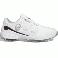 ADIDAS 2023 ZG23 BOA GOLF SHOES – CLOUD WHITE / CORE BLACK / SILVER METALLIC
