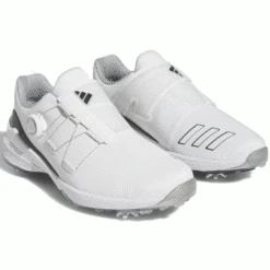 ADIDAS 2023 ZG23 BOA GOLF SHOES – CLOUD WHITE / CORE BLACK / SILVER METALLIC 12 ADIDAS 2023 ZG23 BOA GOLF SHOES – CLOUD WHITE / CORE BLACK / SILVER METALLIC -Golf Pro Shop ZG23 BOA WHITESILVER2 600x600 1