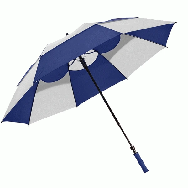 BAGBOY 62” VENTED DUAL CANOPY EXTENDING HANDLE GOLF UMBRELLA – BLUE 3 BAGBOY 62” VENTED DUAL CANOPY EXTENDING HANDLE GOLF UMBRELLA – BLUE