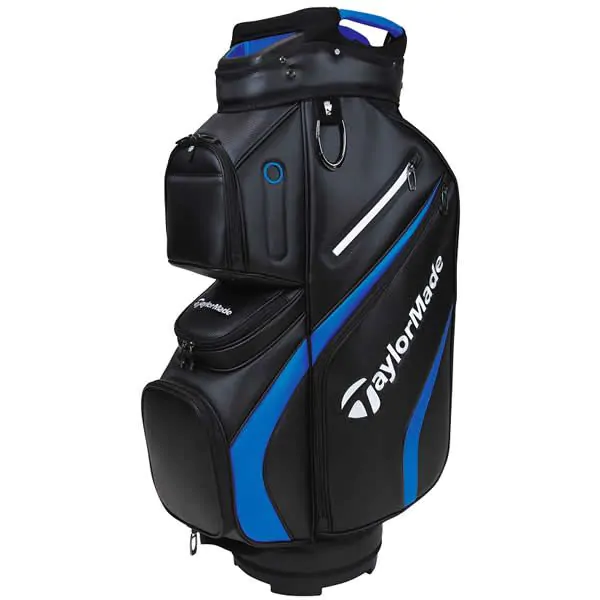 Taylormade Deluxe Golf Cart Bag - Black/Blue 3 Taylormade Deluxe Golf Cart Bag - Black/Blue
